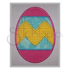 Easter Egg Applique Design – Chevron