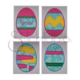 Easter Egg Applique Design Set