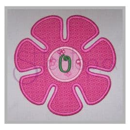 Funky Flower Applique Frame