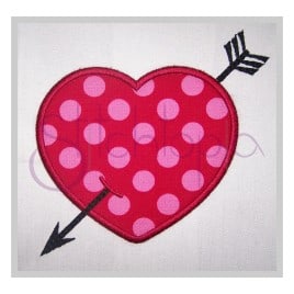 Heart with Arrow Applique