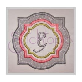 Quatrefoil Trio Applique Frame