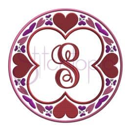 Round Clover Heart Embroidery Frame