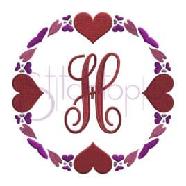 Round Heart Embroidery Frame