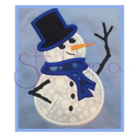 Snowman Applique Design
