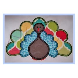 Thanksgiving Turkey Applique Design
