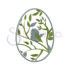 Easter Egg Embroidery Design – Bird