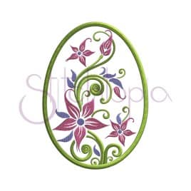 Easter Egg Embroidery Design – Flower