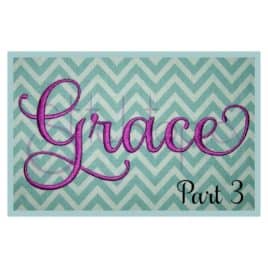 Grace 3 Embroidery Font Set – 2″, 3″, 4″