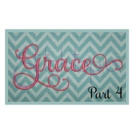 Grace 4 Embroidery Font Set – 2″, 3″, 4″