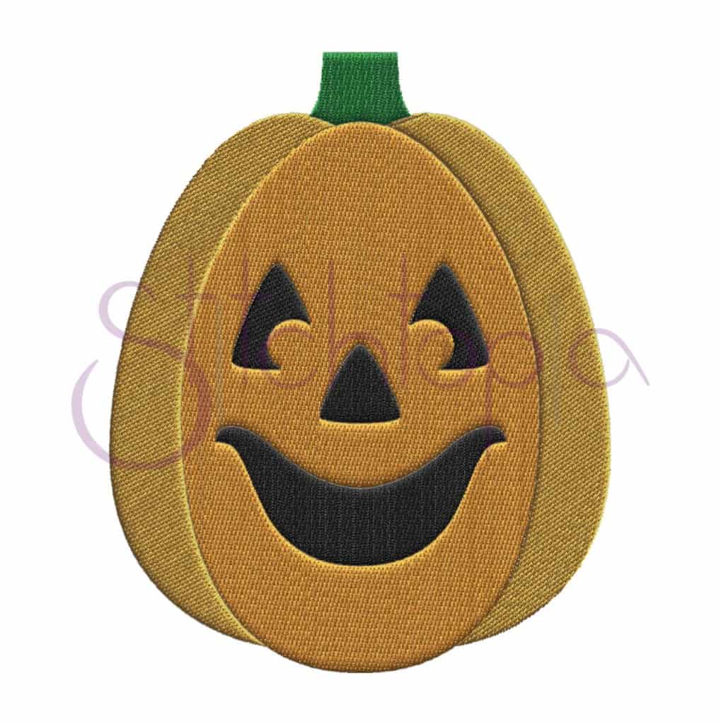 Halloween Jack O Lantern Embroidery Design 4 Stitchtopia