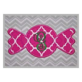 Candy Applique Design – Round