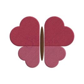Heart Butterfly Filled Embroidery Design