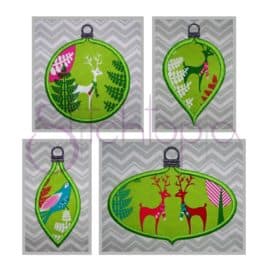 Christmas Ornament Applique Design Set