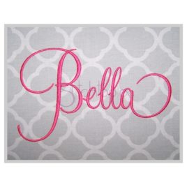 Bella Embroidery Font Set – 1″ 1.5″ 2″ 3″ 4″