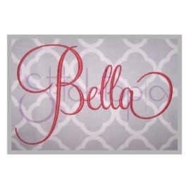 Bella Embroidery Font Set – 2″, 3″, 4″