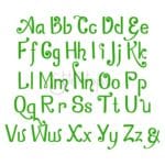 Daisy Embroidery Font - .5" 1" 1.5" 2" 2.5" - Image 2