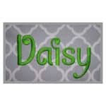 Daisy Embroidery Font - .5" 1" 1.5" 2" 2.5"