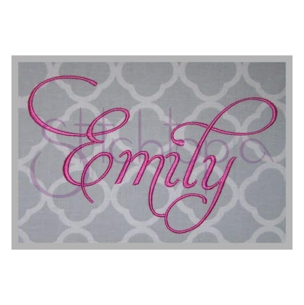 Emily Embroidery Font - 4