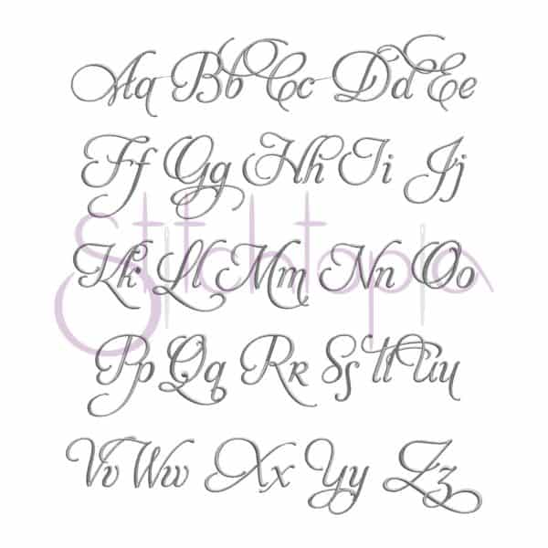 Emily Embroidery Font Set - 1