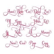 Grace Embroidery Font #1 - 1