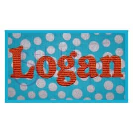 Logan Embroidery Font Set – 1″, 2″, 3″