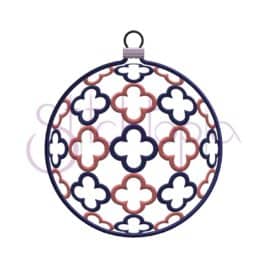 Christmas Ornament Embroidery Design – Clover Round