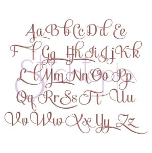 Sophia Embroidery Font Set - 4