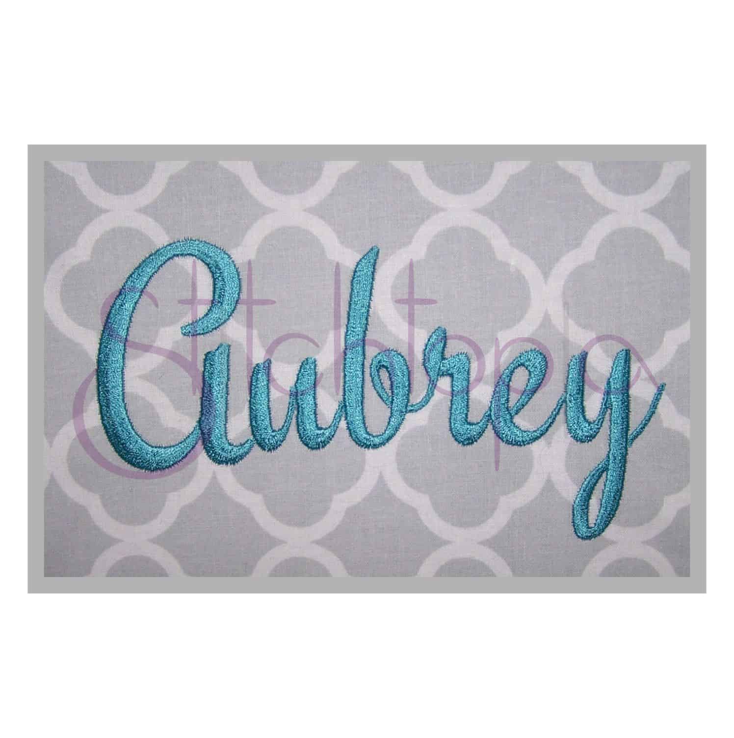 Aubrey Monogram Set – 1″, 2″, 3″ | Stitchtopia