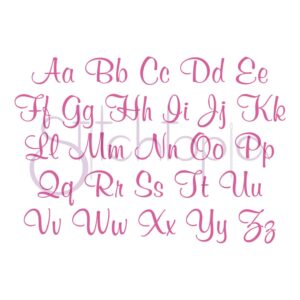 Lilly Embroidery Font Set - 1", 2", 3" - Image 2