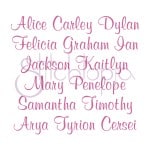 Lilly Embroidery Font Set - 1", 2", 3" - Image 3