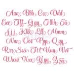 Mayah Embroidery Font #2 - 4" 4.5" 5" 5.5" 6" - Style Script Font - Image 2