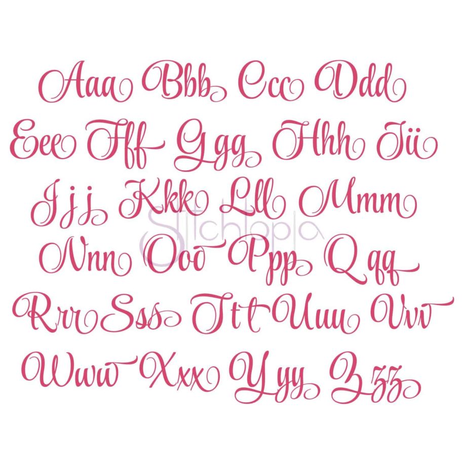 Mayah Embroidery Font #2 - .5