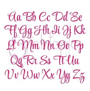 Mayah Embroidery Font #1 - .5