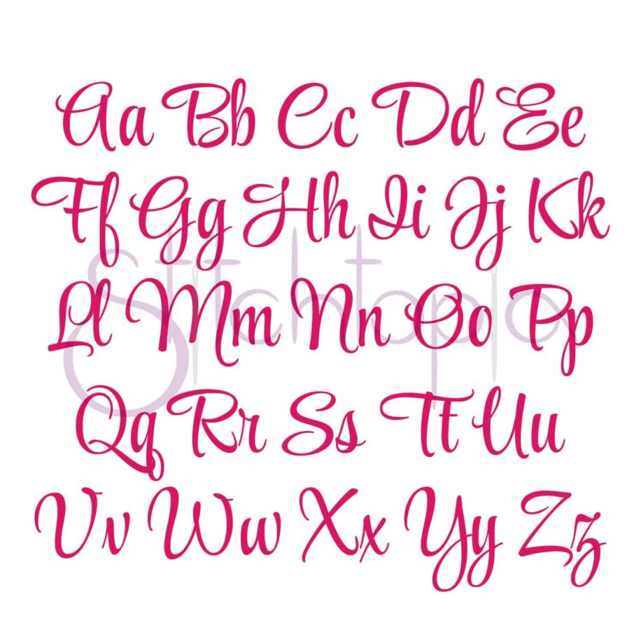 Mayah Embroidery Font #1 - .5