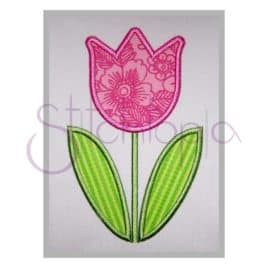 Spring Tulip Applique Design