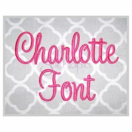 Charlotte Embroidery Font 1