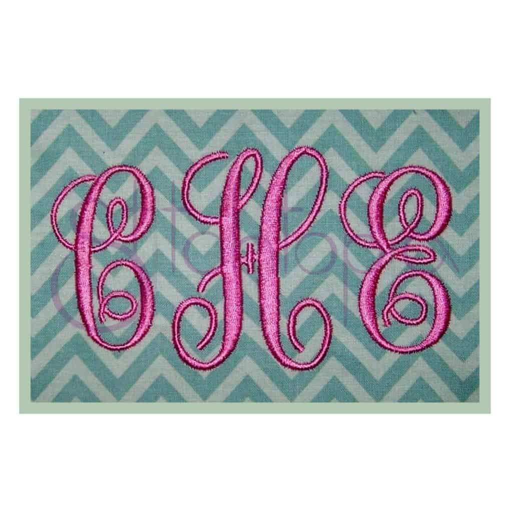 Elegant Embroidery Monogram - 1