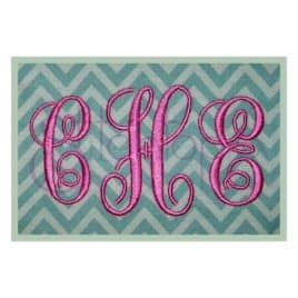 Elegant Embroidery Monogram – 1″ 1.5″ 2″ 2.5″ 3″
