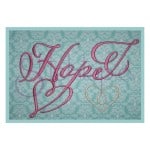 Hope Embroidery Font #1 - 4" 5" 6"