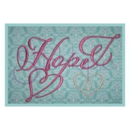 Hope Embroidery Font #1 – 1″, 2″, 3″