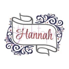 Swirl Banner Embroidery Frame