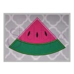 Watermelon Wedge Applique Design