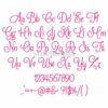 Alexa Embroidery Font 3″ 3.5″ 4″ 5″ 6″ - Image 2
