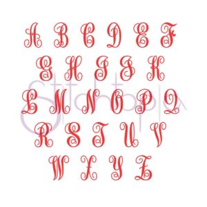 Elegant Embroidery Monogram - 3" 3.5" 4" 4.5" 5" - Image 2
