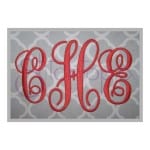 Elegant Embroidery Monogram - 3" 3.5" 4" 4.5" 5"