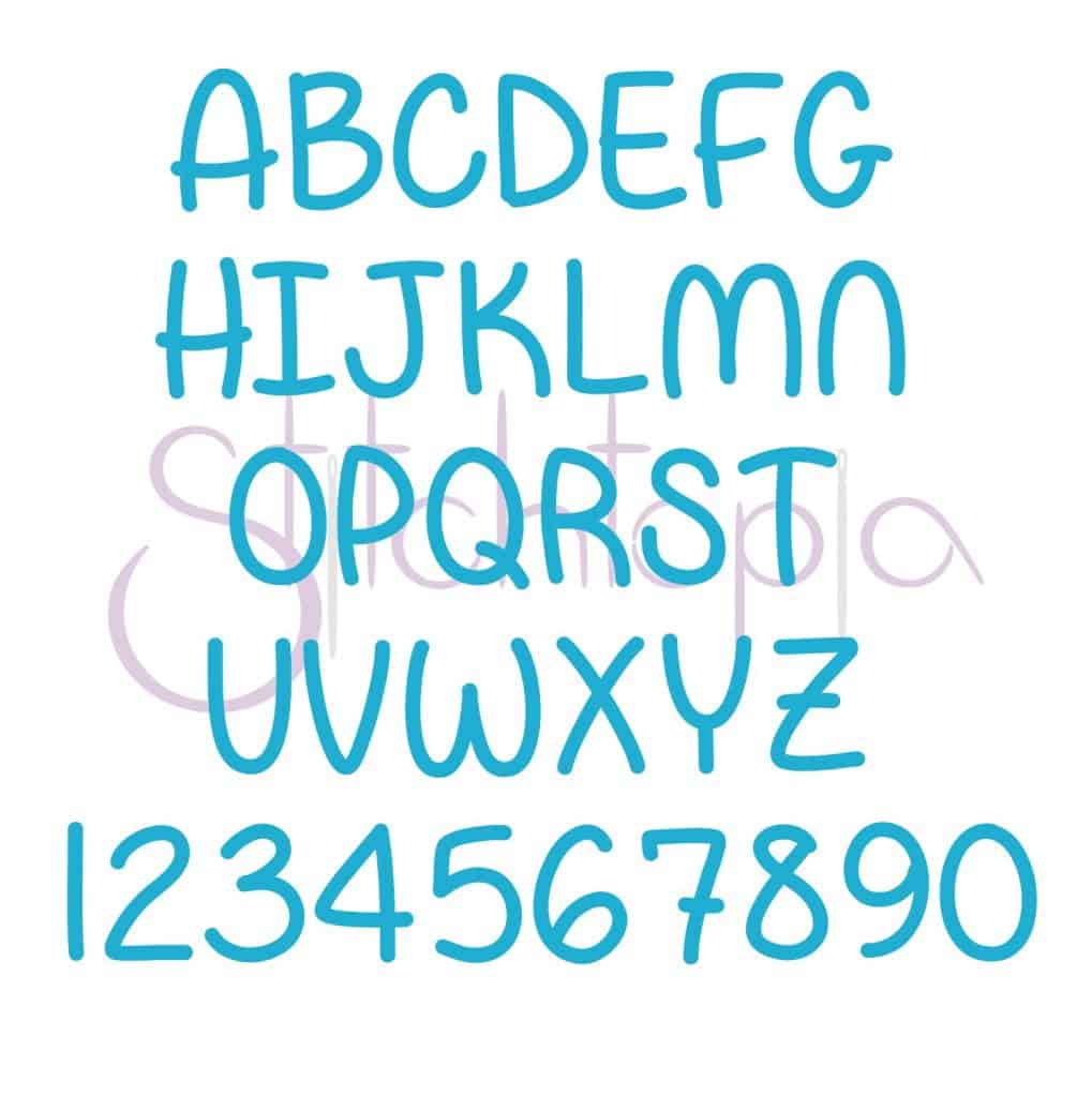 Gage Embroidery Font Set - .5