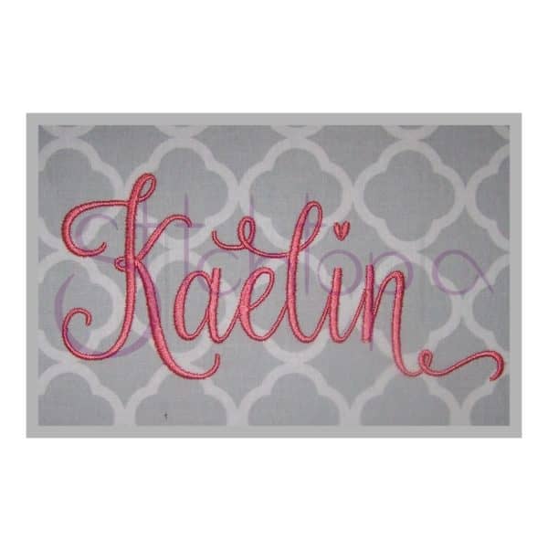 Kaelin Embroidery Font #1 - 1