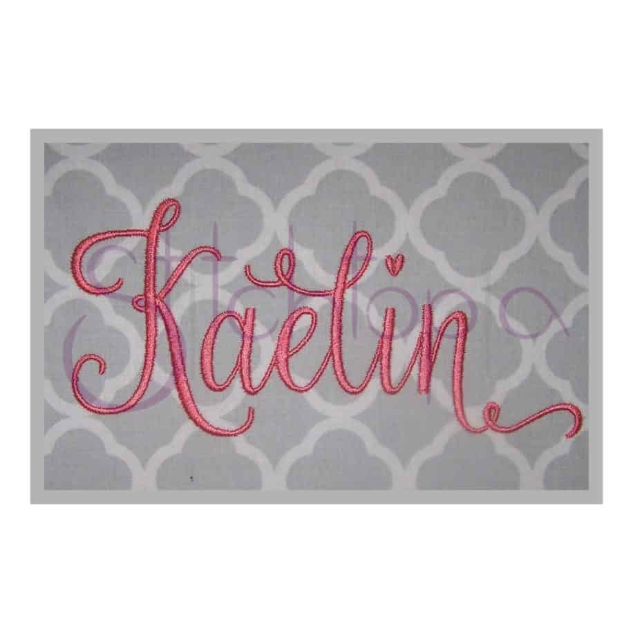 Kaelin Embroidery Font #2 - 1