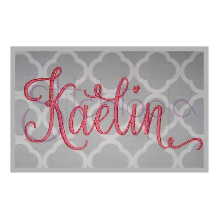 Kaelin Embroidery Font #2 - 4