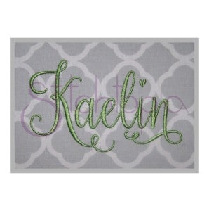 Kaelin Embroidery Font #2 - 1